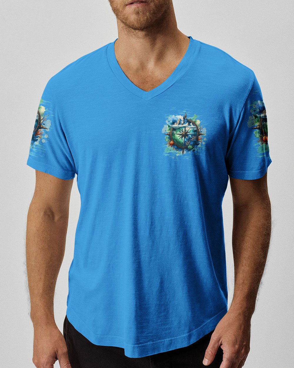 BLISSCORNERS NOT ALL WHO WANDER ARE LOST COMPASS ALL OVER PRINT