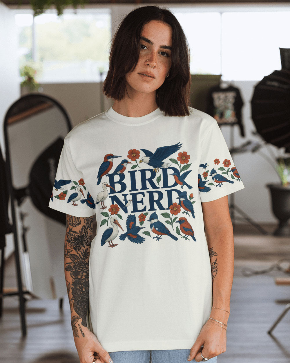 BLISSCORNERS BIRD NERD ALL OVER PRINT