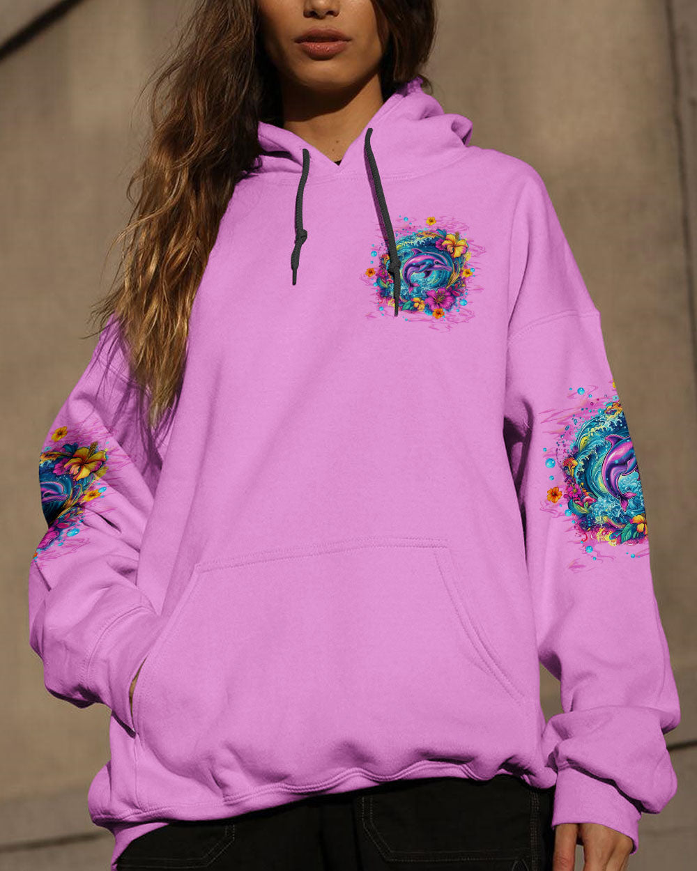 BLISSCORNERS SALTWATER HEALS EVERYTHING DOLPHIN ALL OVER PRINT