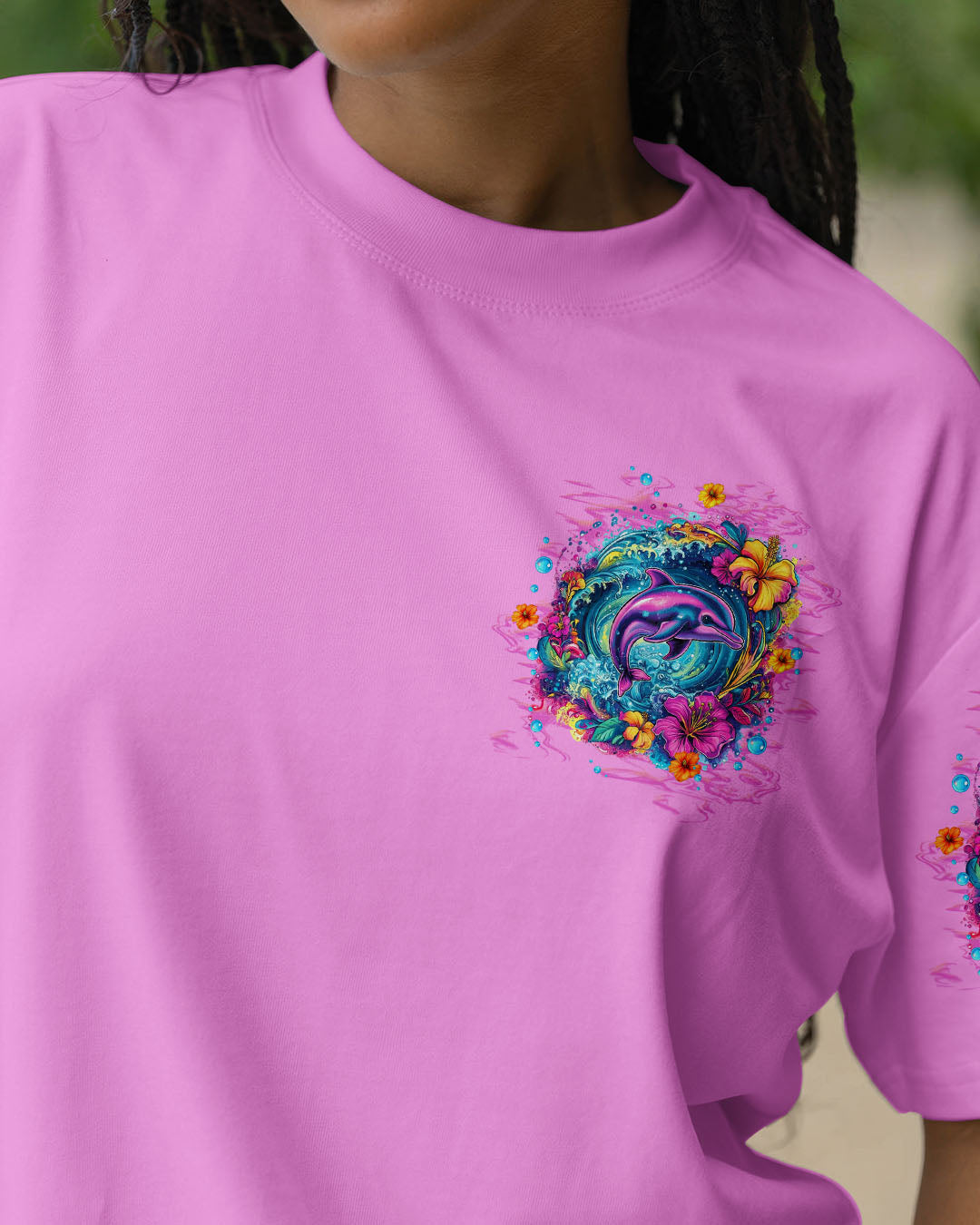 BLISSCORNERS SALTWATER HEALS EVERYTHING DOLPHIN ALL OVER PRINT
