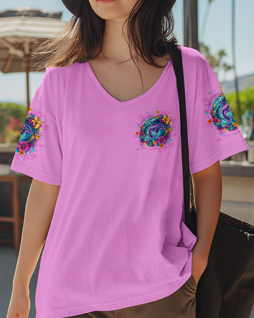 BLISSCORNERS SALTWATER HEALS EVERYTHING DOLPHIN ALL OVER PRINT