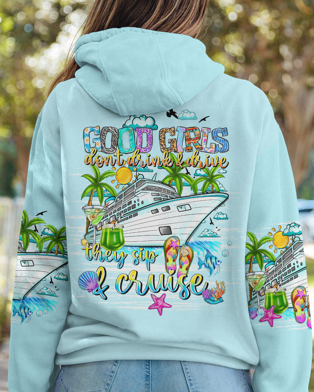BLISSCORNERS GOOD GIRLS DON'T DRINK AND DRIVE ALL OVER PRINT
