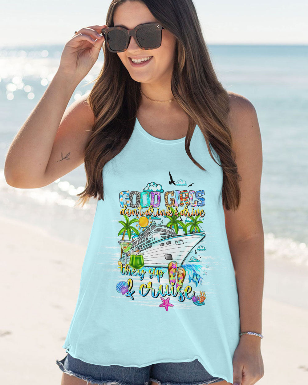 BLISSCORNERS GOOD GIRLS DON'T DRINK AND DRIVE ALL OVER PRINT