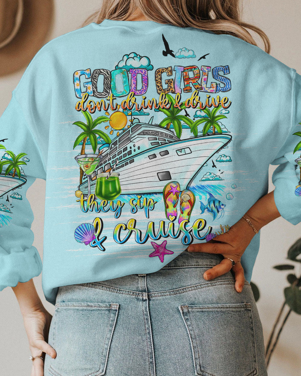 BLISSCORNERS GOOD GIRLS DON'T DRINK AND DRIVE ALL OVER PRINT