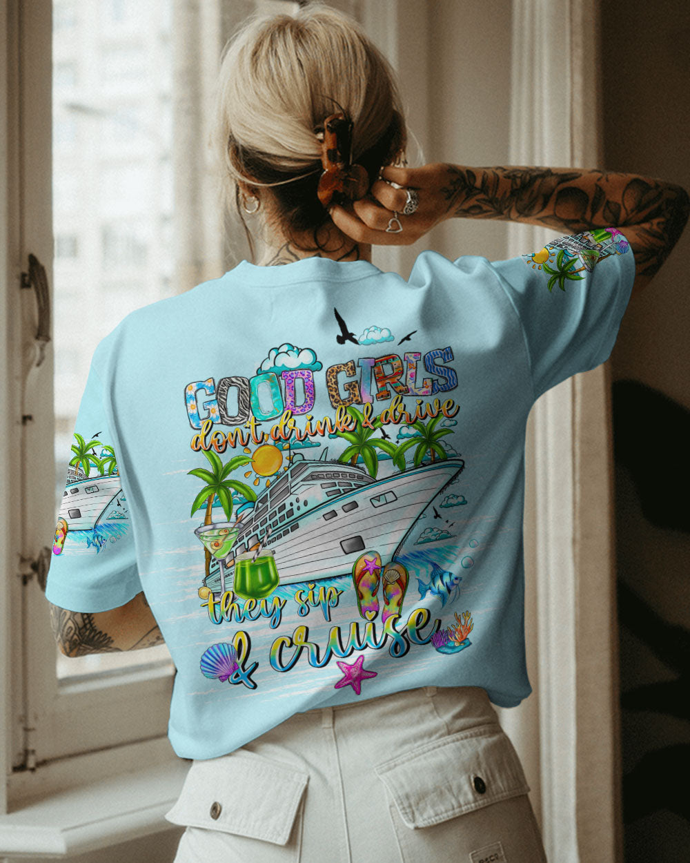 BLISSCORNERS GOOD GIRLS DON'T DRINK AND DRIVE ALL OVER PRINT