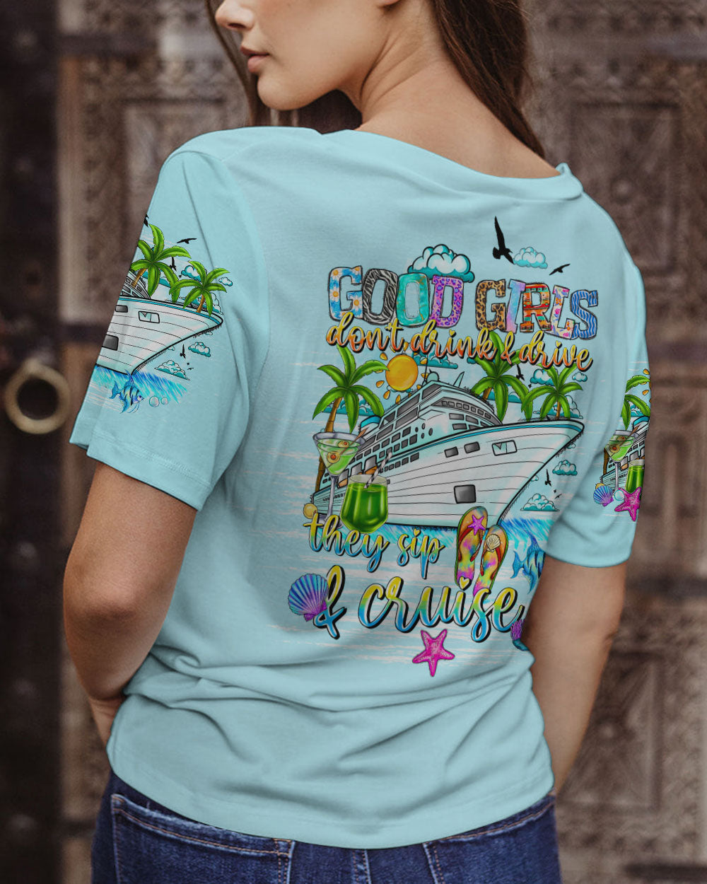 BLISSCORNERS GOOD GIRLS DON'T DRINK AND DRIVE ALL OVER PRINT