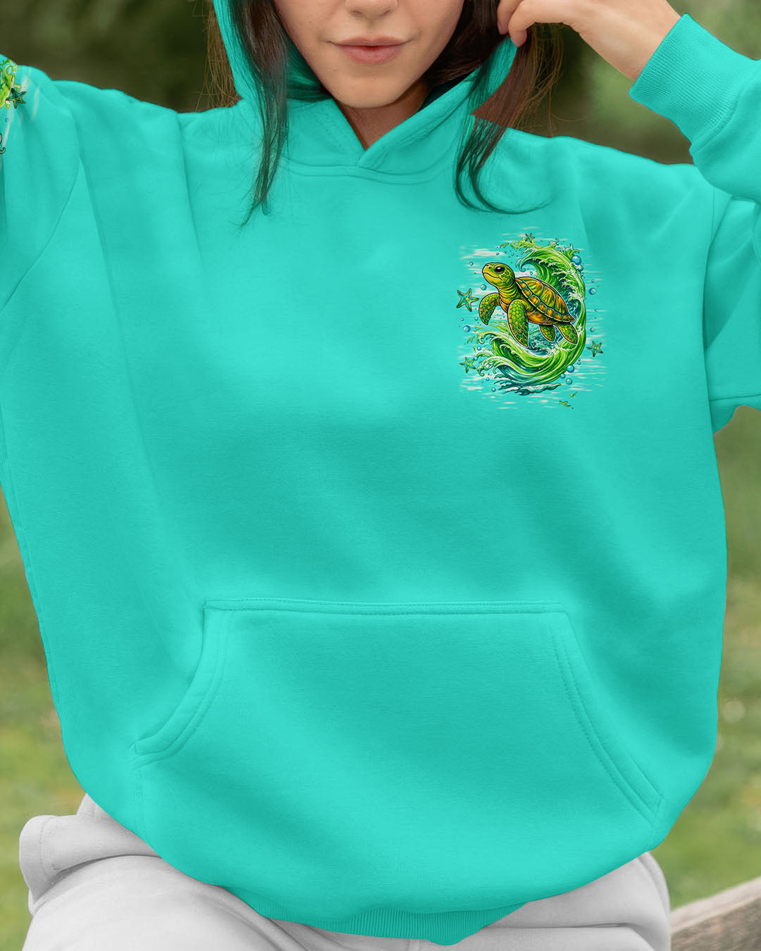BLISSCORNERS SALTWATER HEALS EVERYTHING TURTLE ALL OVER PRINT
