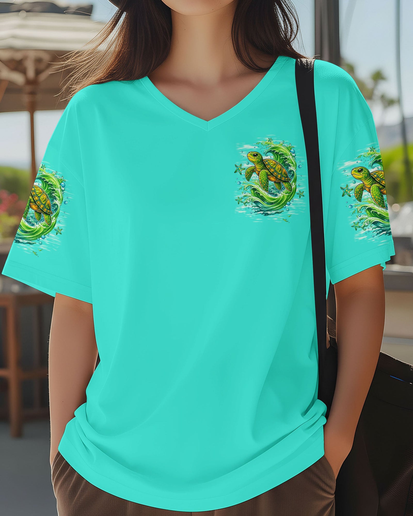 BLISSCORNERS SALTWATER HEALS EVERYTHING TURTLE ALL OVER PRINT