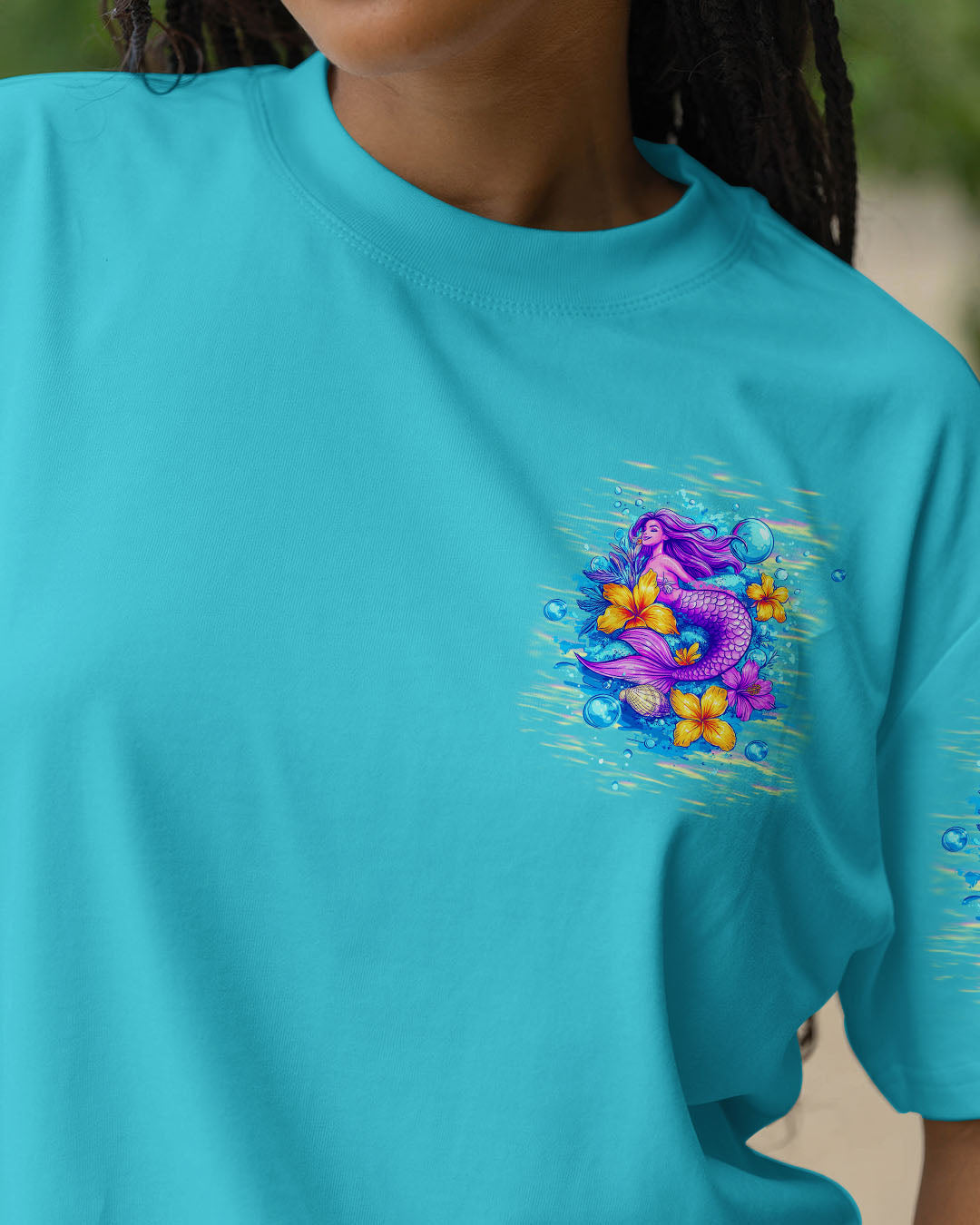 BLISSCORNERS MERMAID WISHES DOLPHIN KISSES ALL OVER PRINT