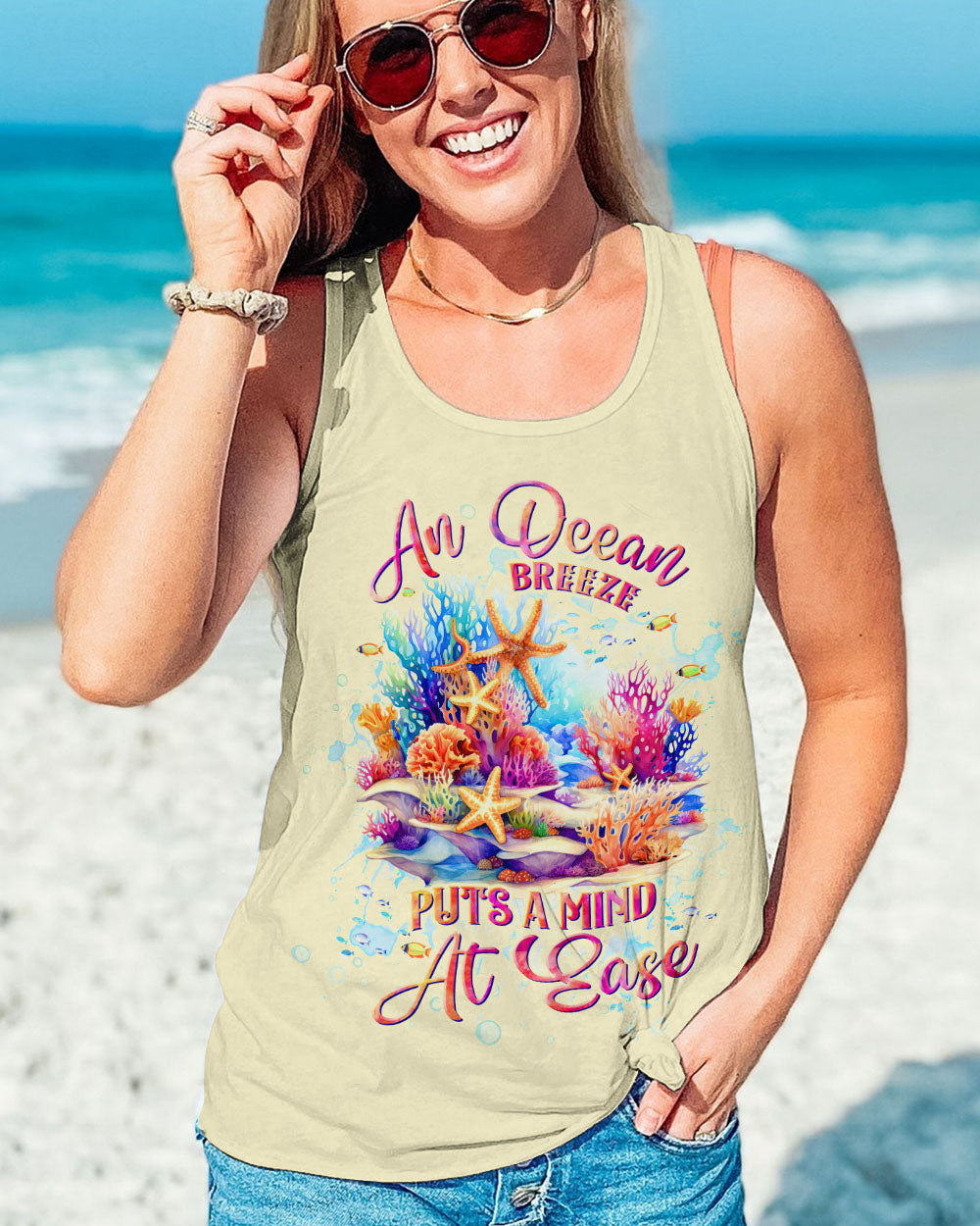 BLISSCORNERS AN OCEAN BREEZE ALL OVER PRINT
