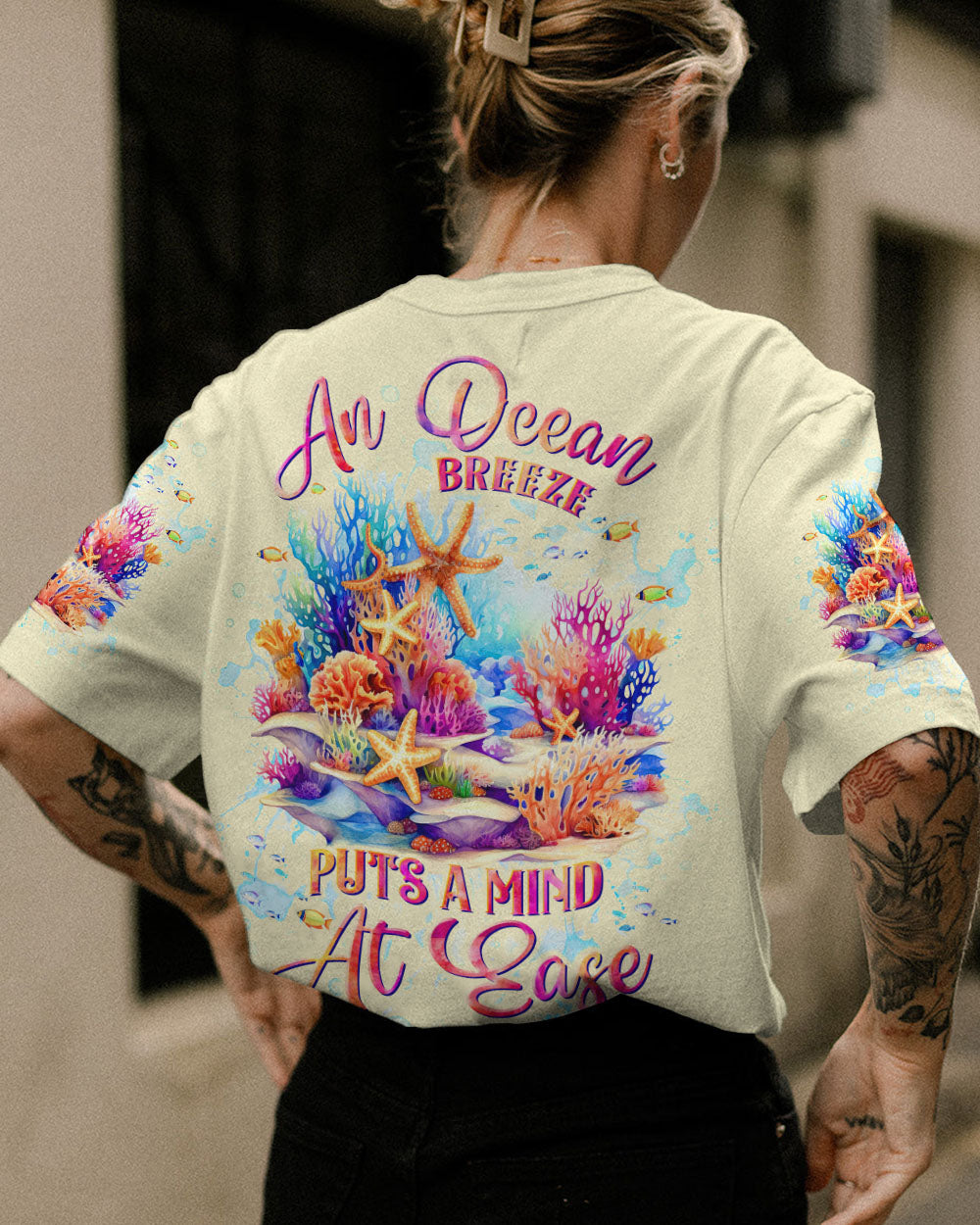 BLISSCORNERS AN OCEAN BREEZE ALL OVER PRINT