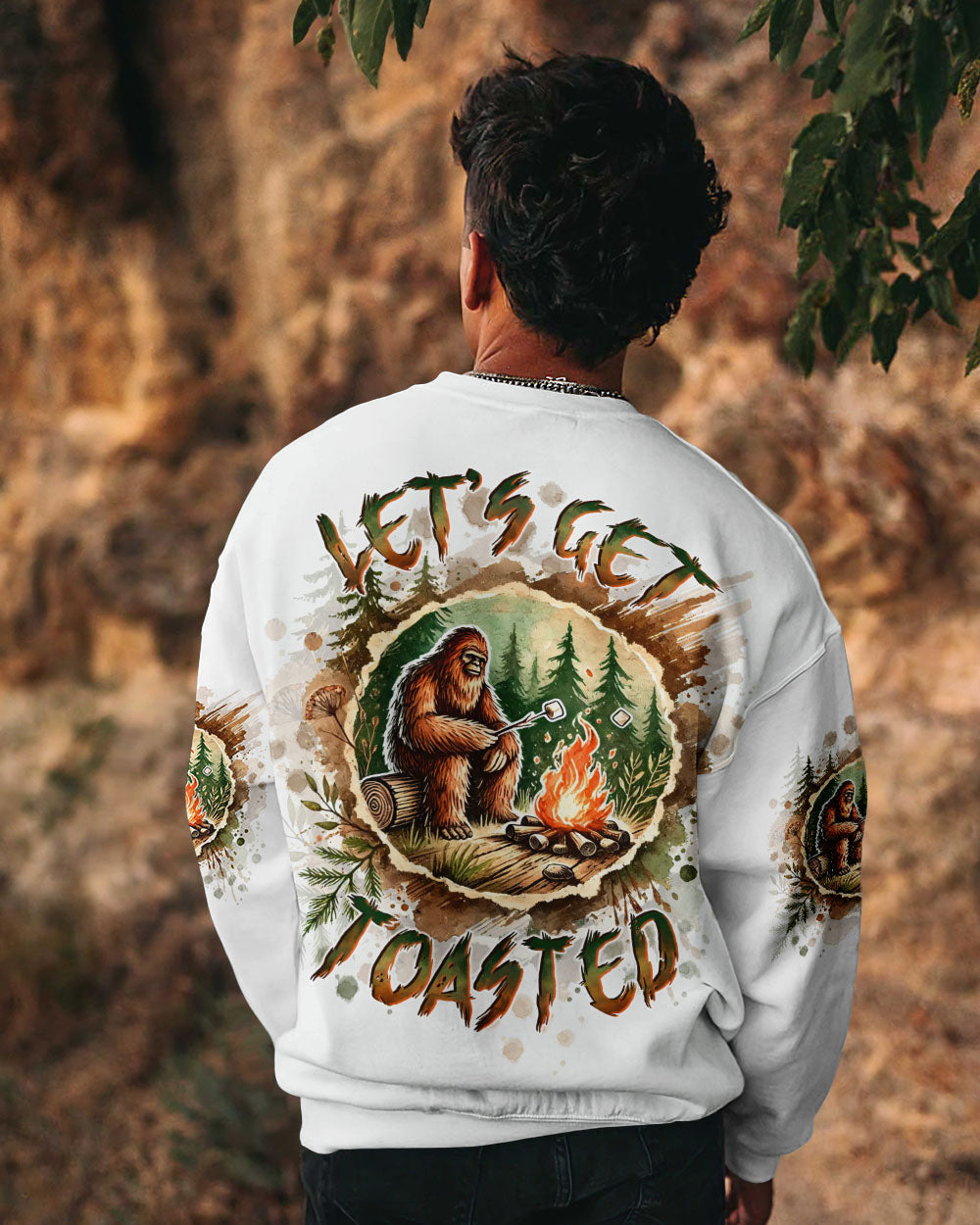 BLISSCORNERS LET'S GET TOASTED BIGFOOT ALL OVER PRINT
