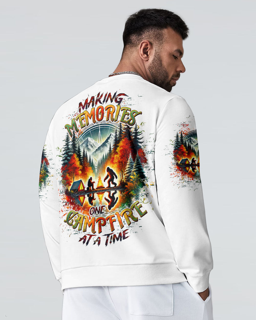 BLISSCORNERS MAKING MEMORIES ONE CAMPFIRE AT A TIME BIGFOOT ALL OVER PRINT
