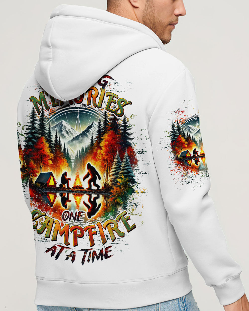BLISSCORNERS MAKING MEMORIES ONE CAMPFIRE AT A TIME BIGFOOT ALL OVER PRINT