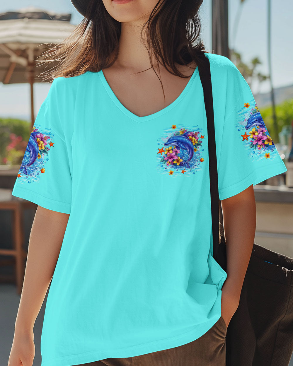 BLISSCORNERS OCEAN WISHES DOLPHIN KISSES ALL OVER PRINT