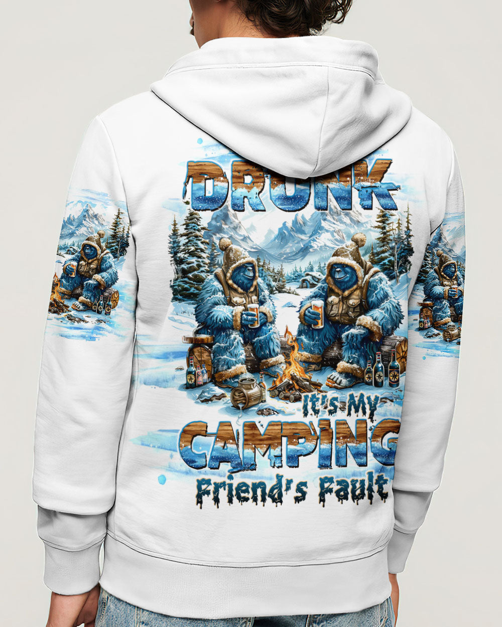 BLISSCORNERS IF I'M DRUNK BIGFOOT ALL OVER PRINT