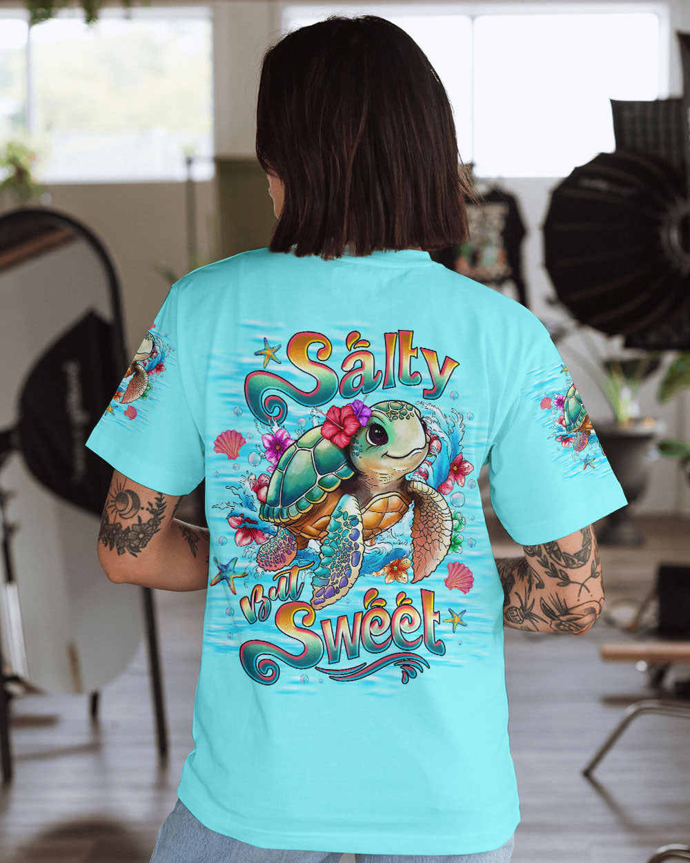 BLISSCORNERS SALTY BUT SWEET TURTLE ALL OVER PRINT