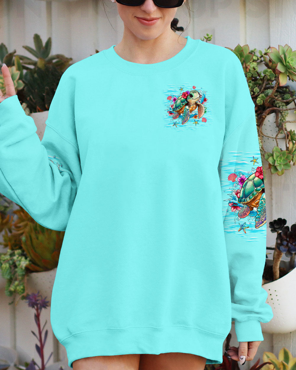 BLISSCORNERS SALTY BUT SWEET TURTLE ALL OVER PRINT