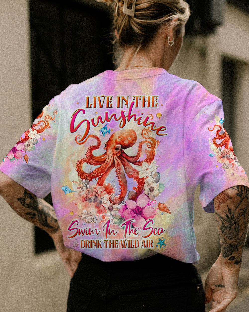 BLISSCORNERS LIVE IN THE SUNSHINE OCTOPUS ALL OVER PRINT