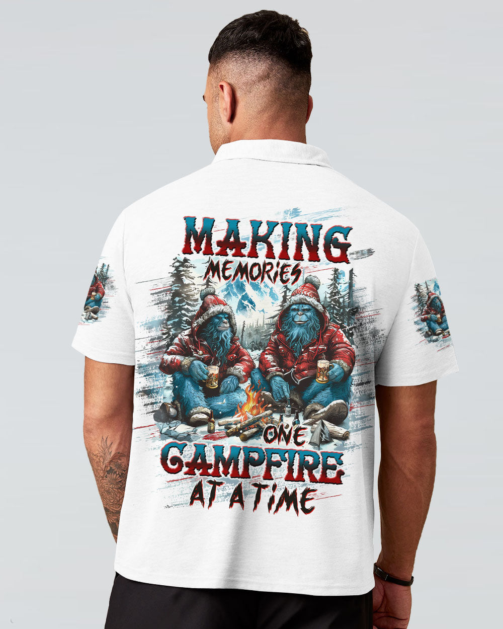 BLISSCORNERS MAKING MEMORIES ONE CAMPFIRE AT A TIME BIGFOOT  ALL OVER PRINT
