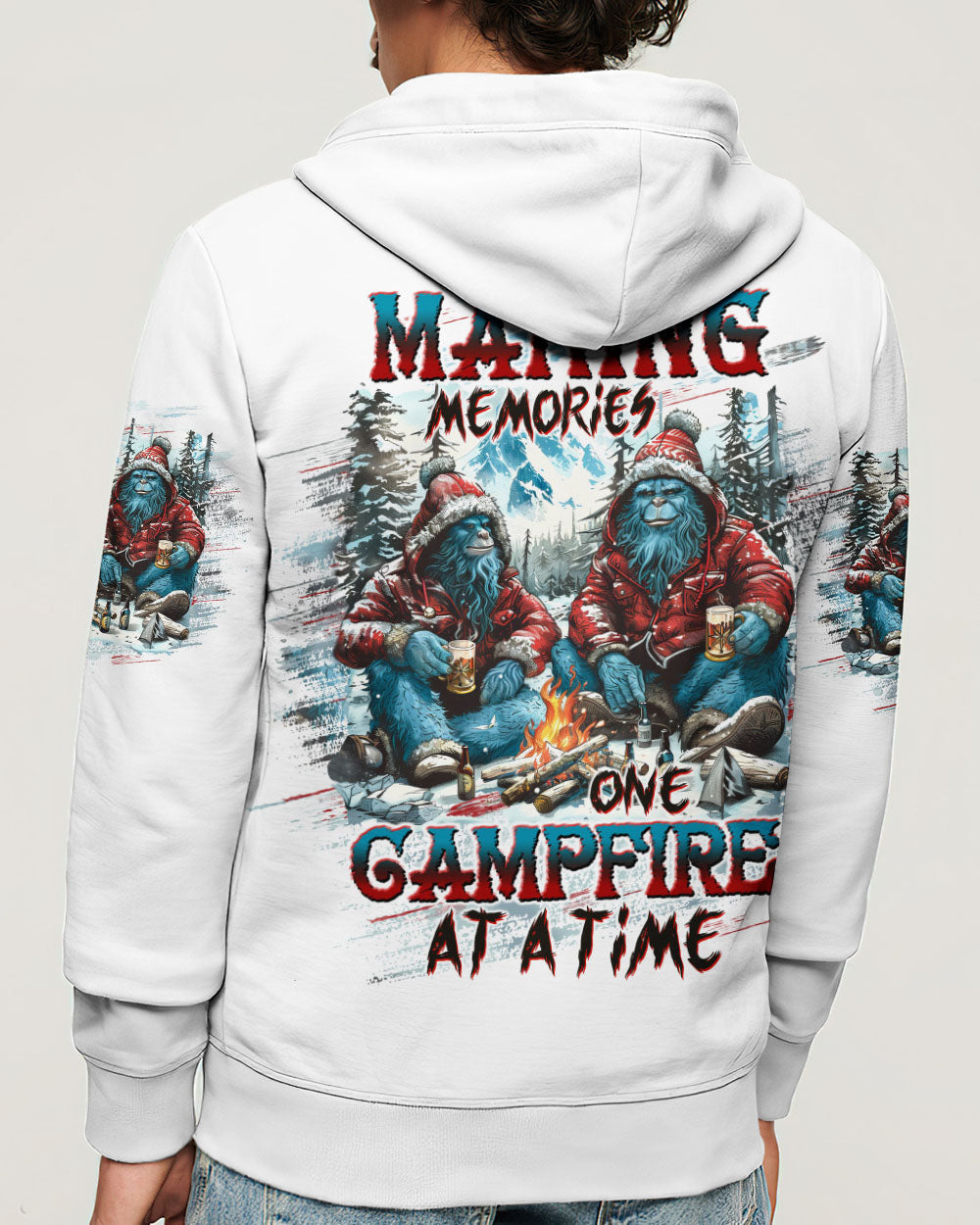BLISSCORNERS MAKING MEMORIES ONE CAMPFIRE AT A TIME BIGFOOT  ALL OVER PRINT