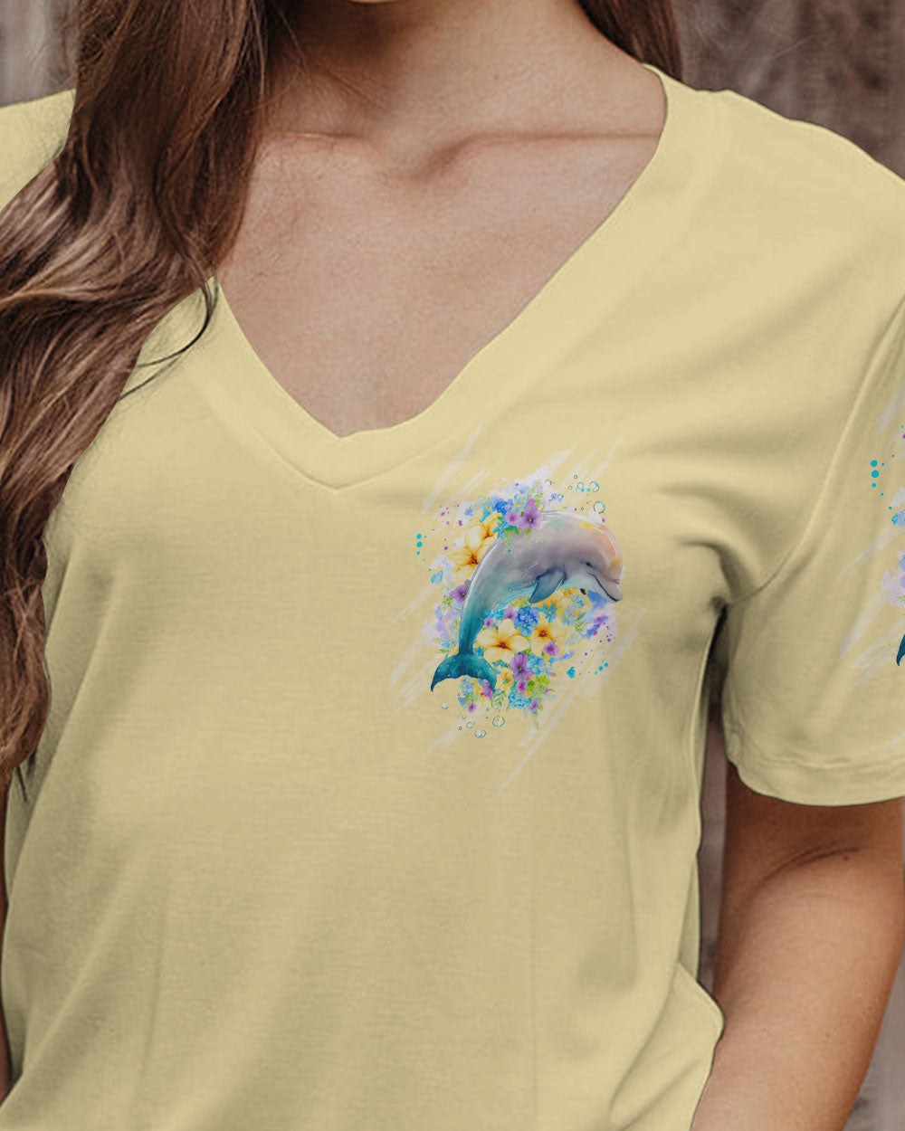 BLISSCORNERS SMELL THE SEA FEEL THE BREEZE DOLPHIN ALL OVER PRINT