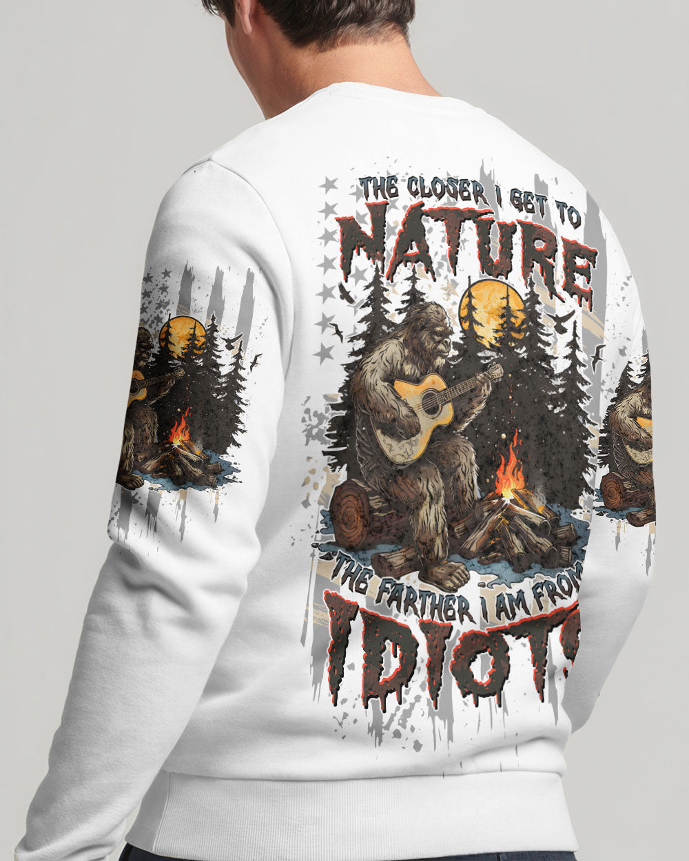 BLISSCORNERS THE CLOSER I GET TO NATURE BIGFOOT ALL OVER PRINT