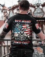 BLISSCORNERS BUCK AROUND AND FIND OUT DEER HUNTING ALL OVER PRINT