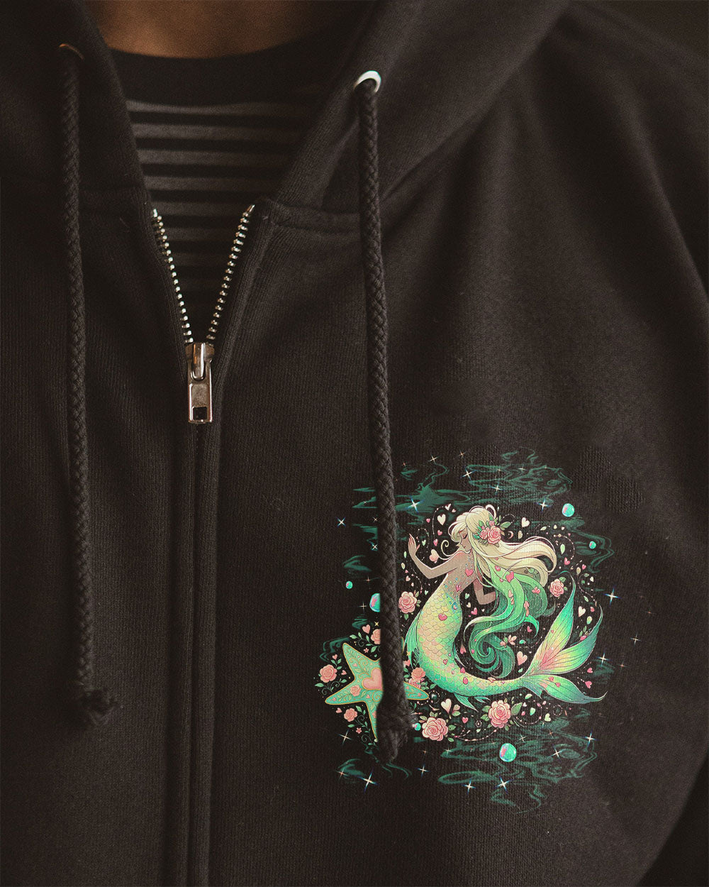 BLISSCORNERS MERMAID KISSES STARFISH WISHES ALL OVER PRINT