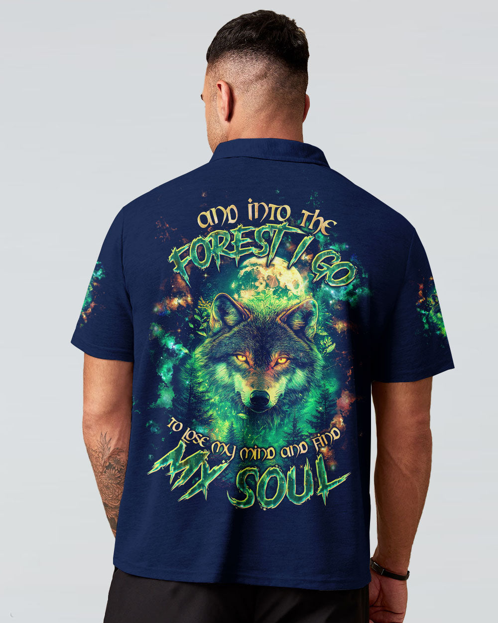 BLISSCORNERS AND INTO THE FOREST I GO WOLF ALL OVER PRINT