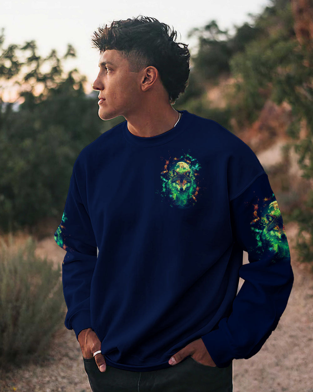 BLISSCORNERS AND INTO THE FOREST I GO WOLF ALL OVER PRINT