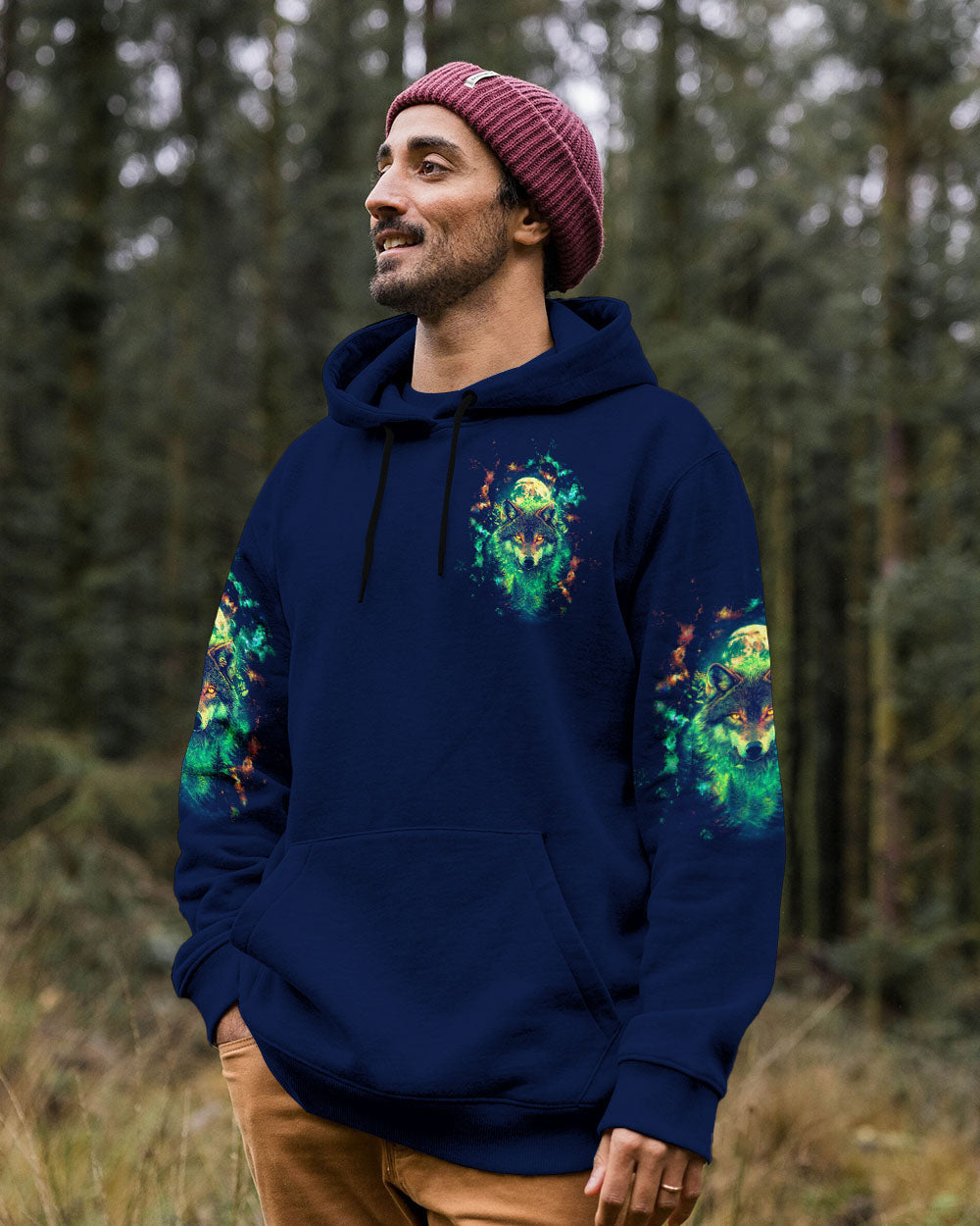 BLISSCORNERS AND INTO THE FOREST I GO WOLF ALL OVER PRINT