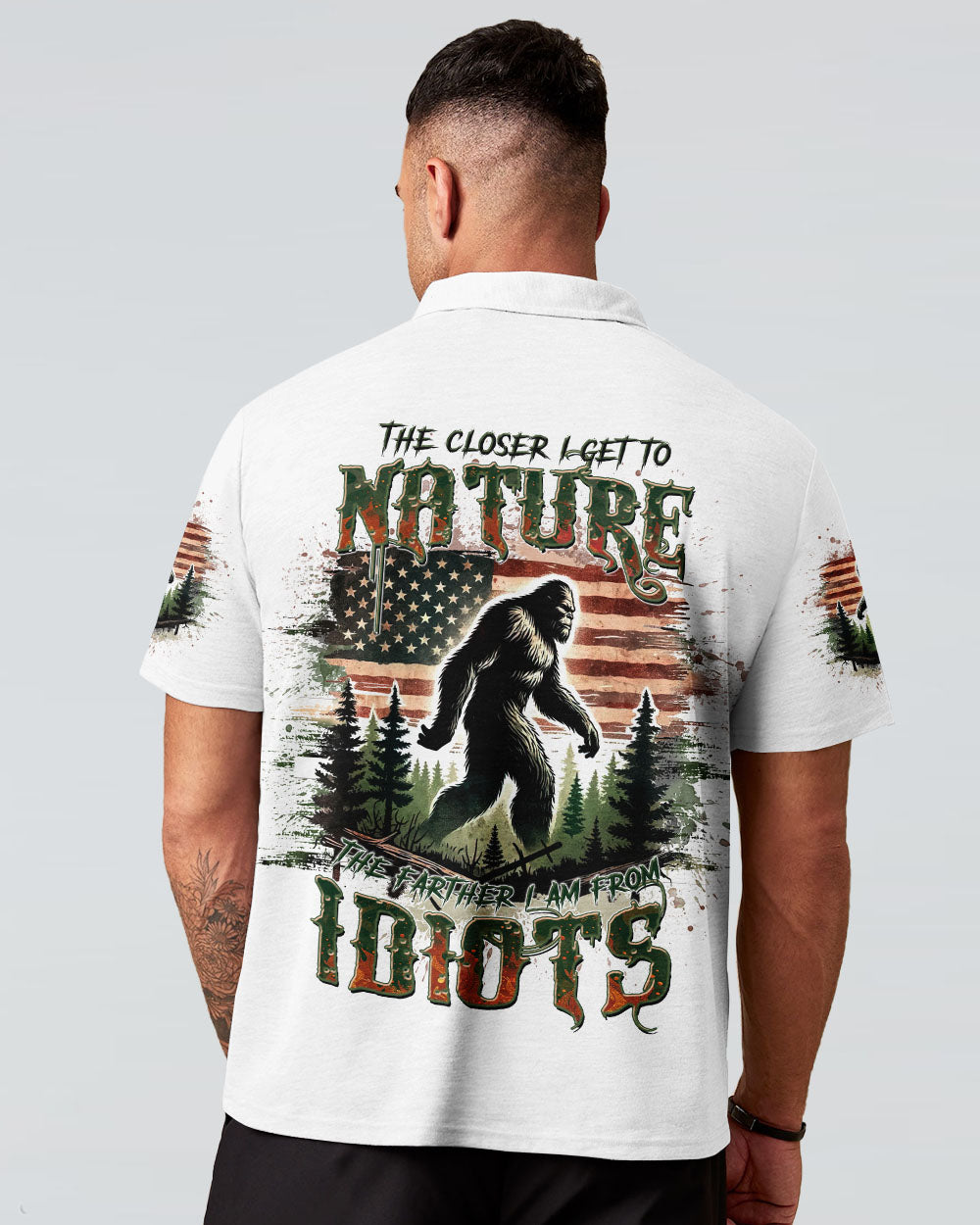 BLISSCORNERS THE CLOSER I GET TO NATURE BIGFOOT ALL OVER PRINT