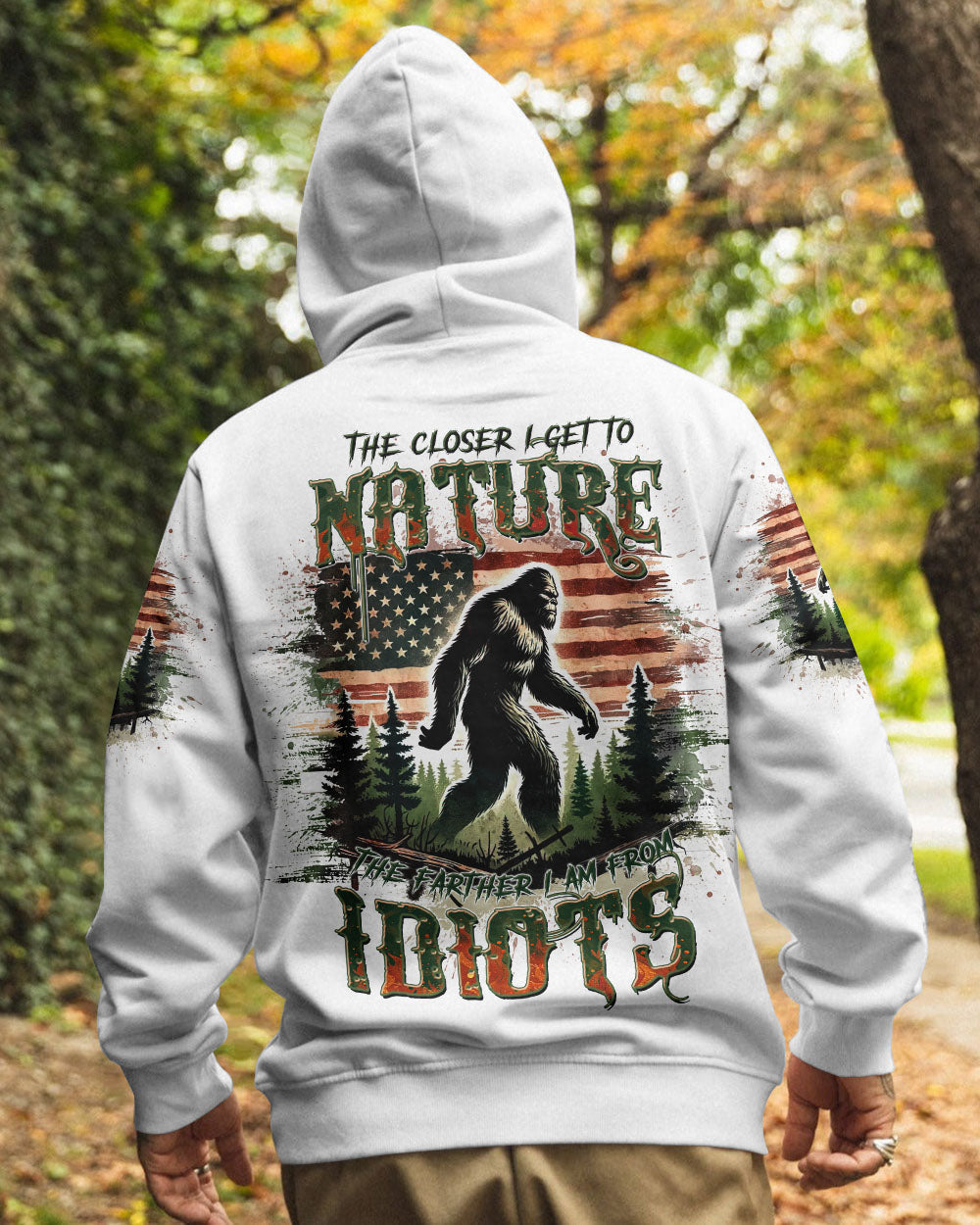 BLISSCORNERS THE CLOSER I GET TO NATURE BIGFOOT ALL OVER PRINT
