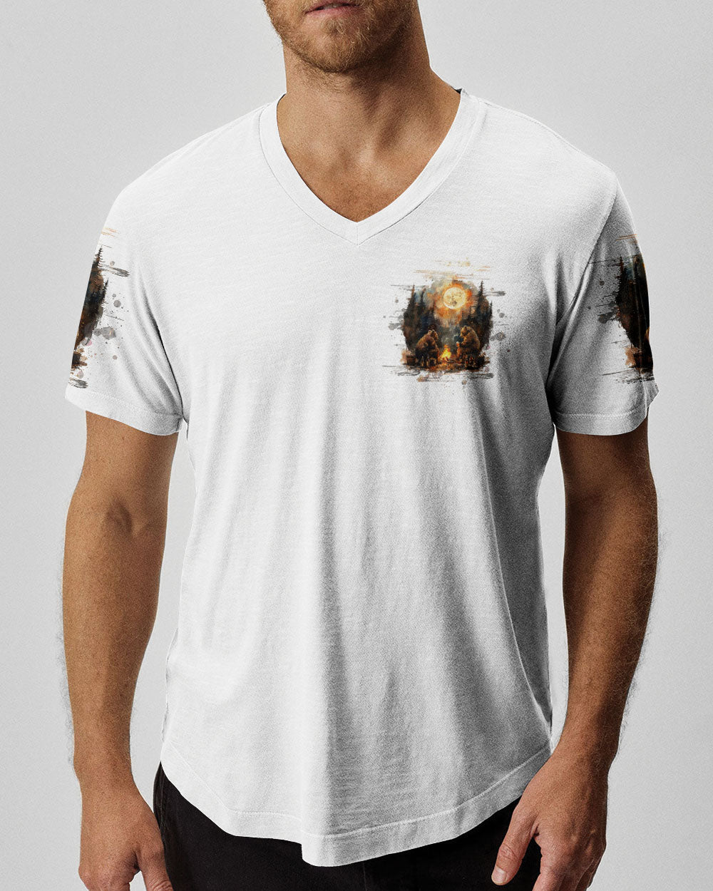 BLISSCORNERS MAKING MEMORIES ONE CAMPFIRE AT A TIME BEAR ALL OVER PRINT