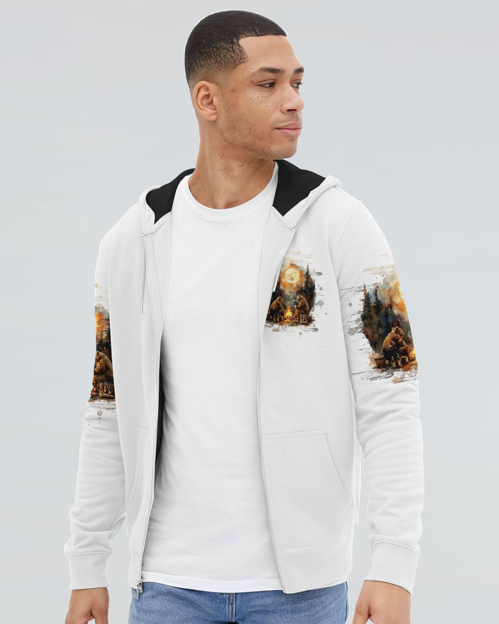 BLISSCORNERS MAKING MEMORIES ONE CAMPFIRE AT A TIME BEAR ALL OVER PRINT