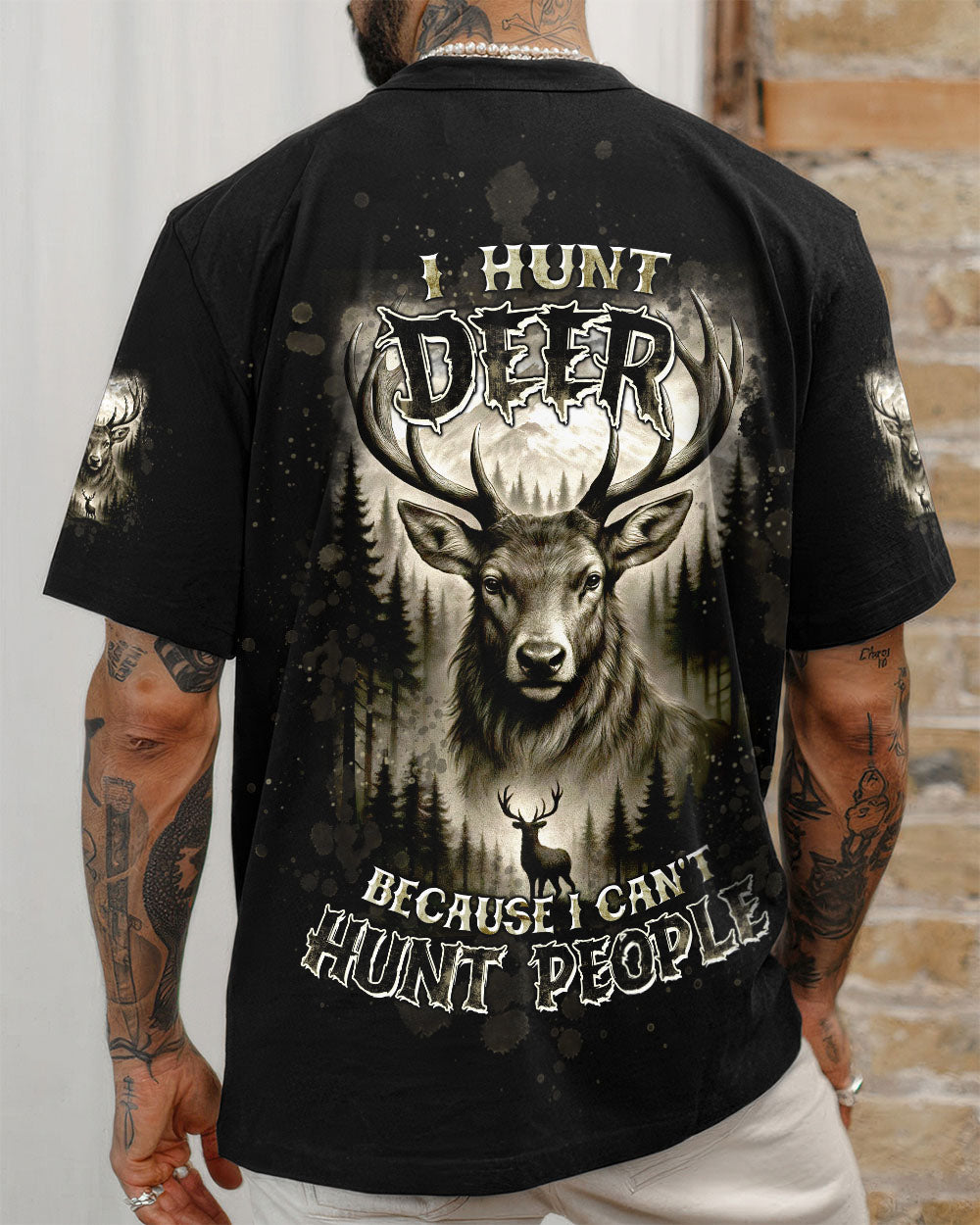 BLISSCORNERS I HUNT DEER HUNTING ALL OVER PRINT