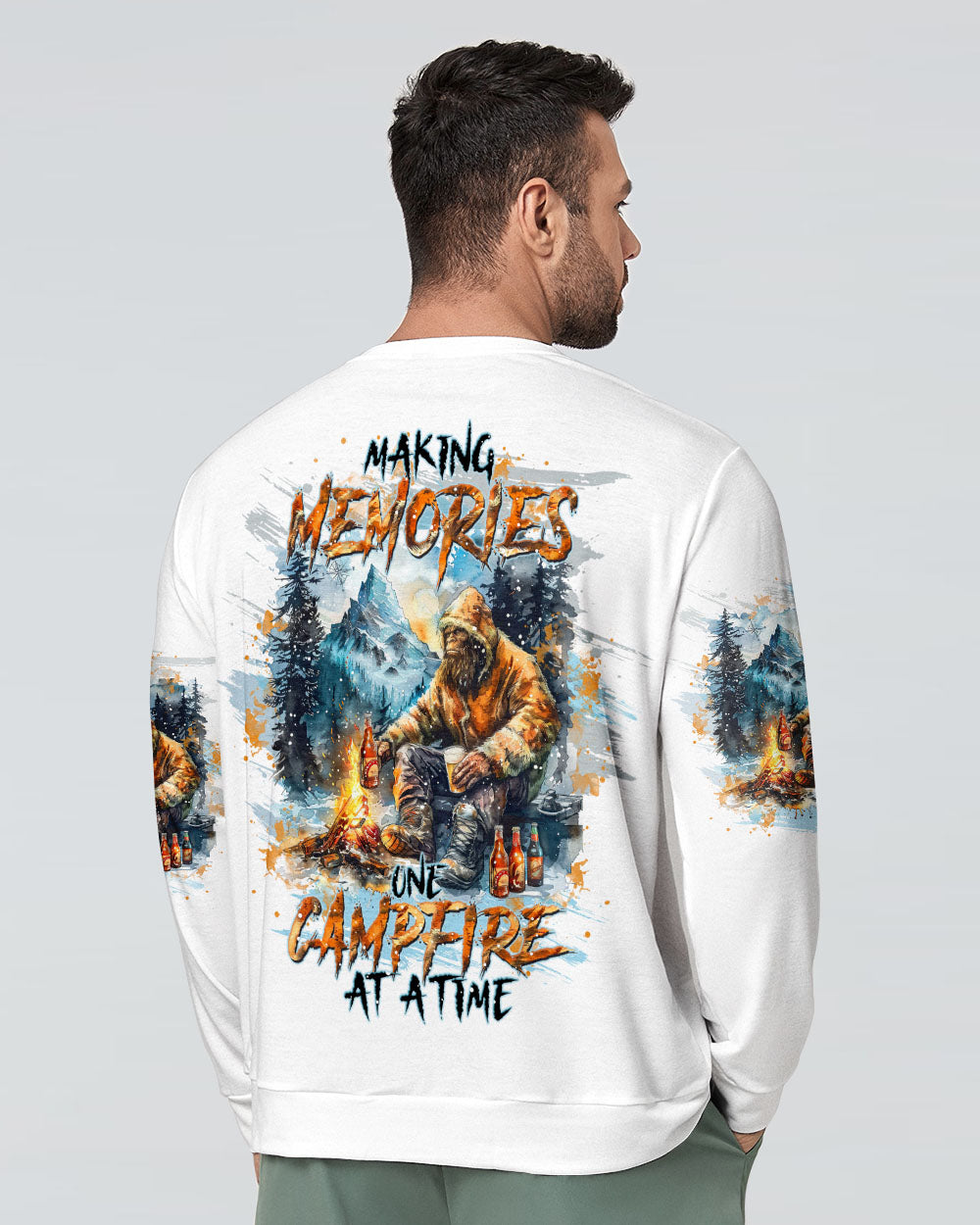 BLISSCORNERS MAKING MEMORIES ONE CAMPFIRE AT A TIME BIGFOOT  ALL OVER PRINT