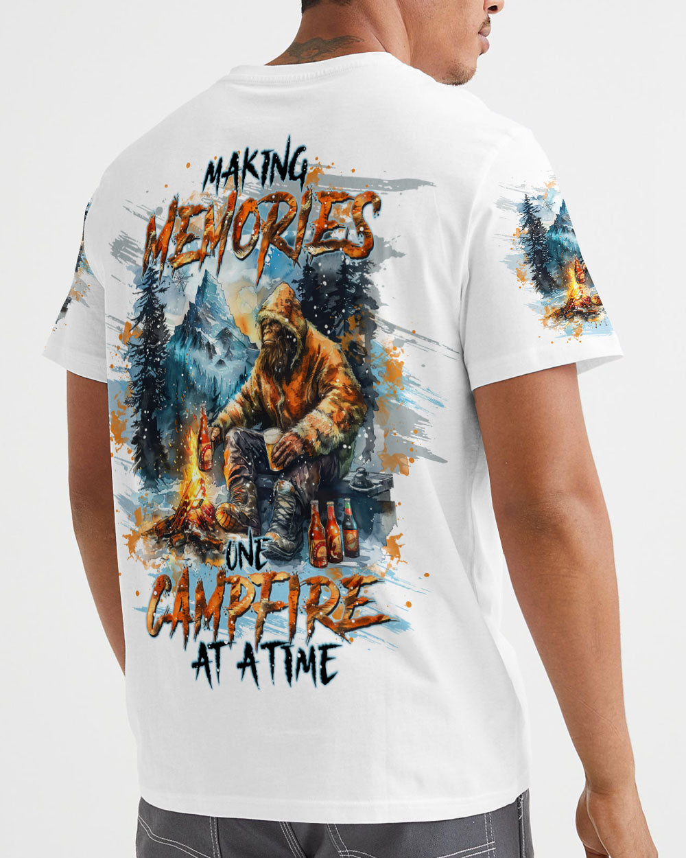 BLISSCORNERS MAKING MEMORIES ONE CAMPFIRE AT A TIME BIGFOOT  ALL OVER PRINT