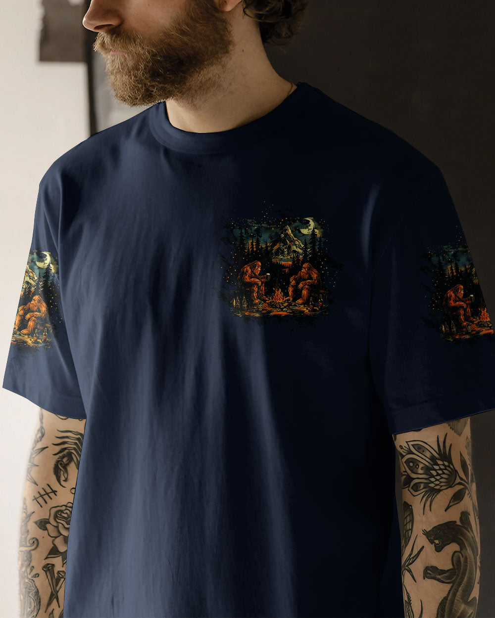 BLISSCORNERS MAKING MEMORIES ONE CAMPFIRE AT A TIME BIGFOOT  ALL OVER PRINT