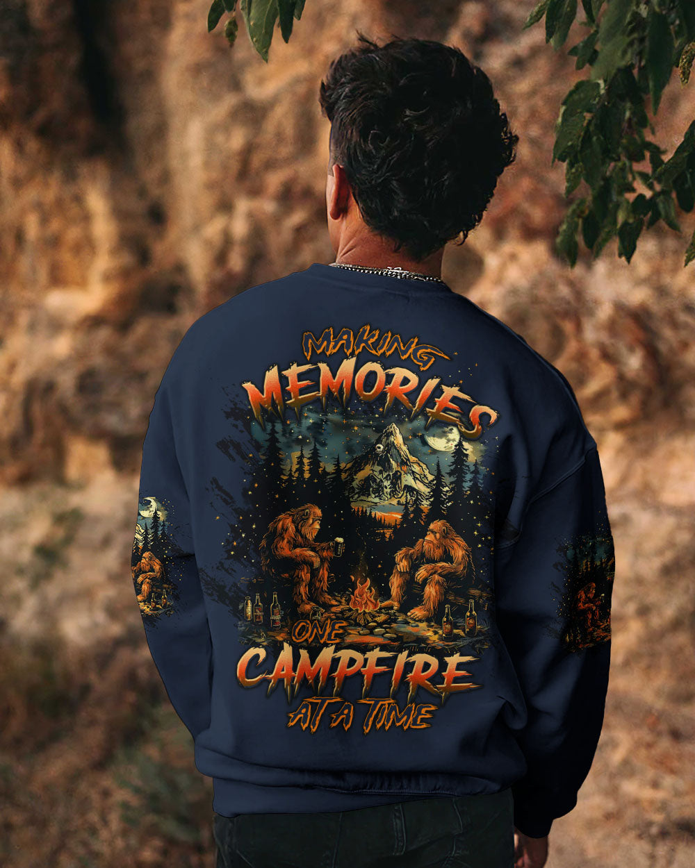 BLISSCORNERS MAKING MEMORIES ONE CAMPFIRE AT A TIME BIGFOOT  ALL OVER PRINT