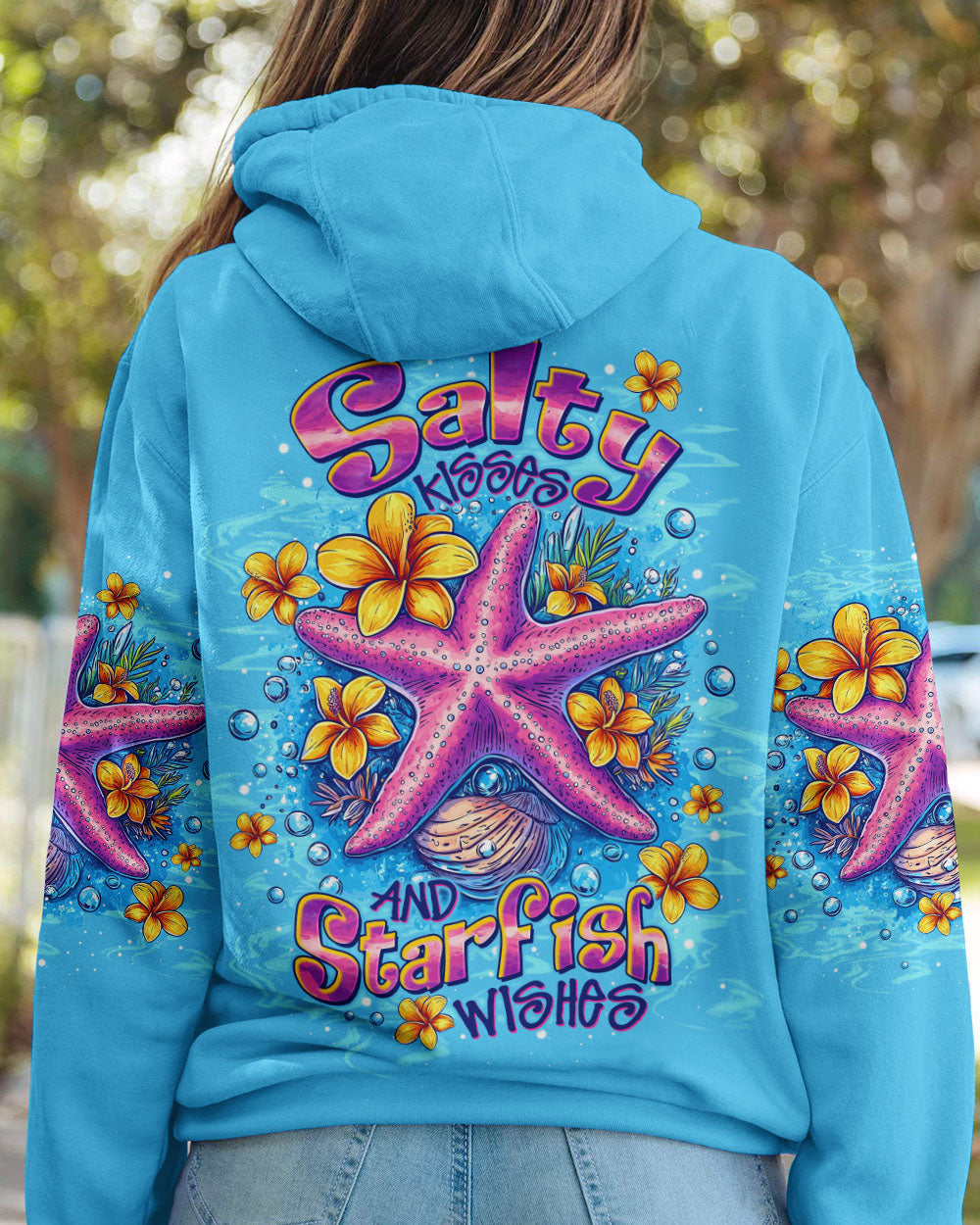 BLISSCORNERS SALTY KISSES AND STARFISH WISHES ALL OVER PRINT