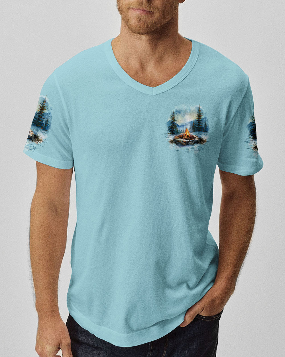 BLISSCORNERS NO CITY LIGHTS JUST CAMPFIRE NIGHTS ALL OVER PRINT