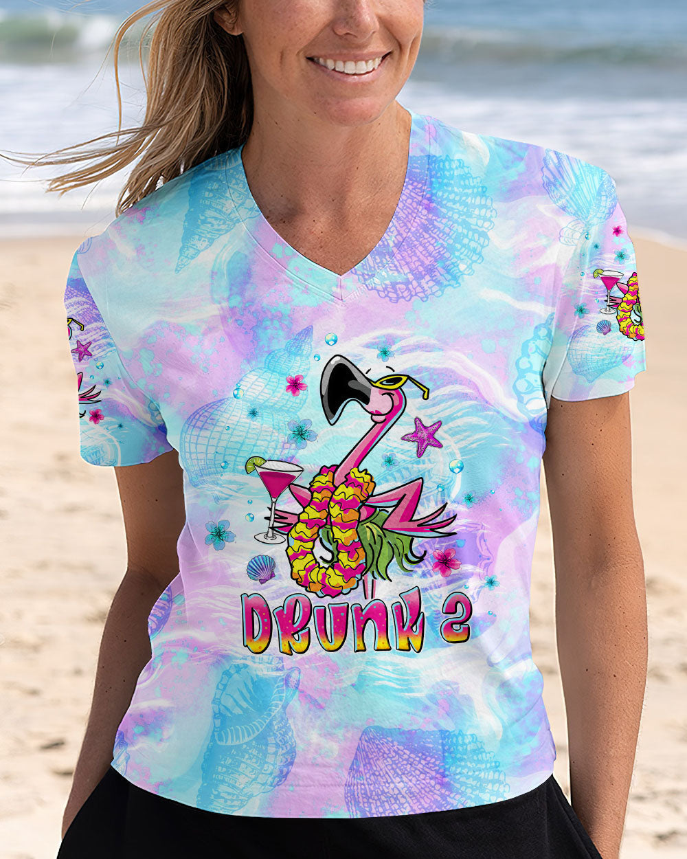 BLISSCORNERS IF LOST OR DRUNK FLAMINGO ALL OVER PRINT