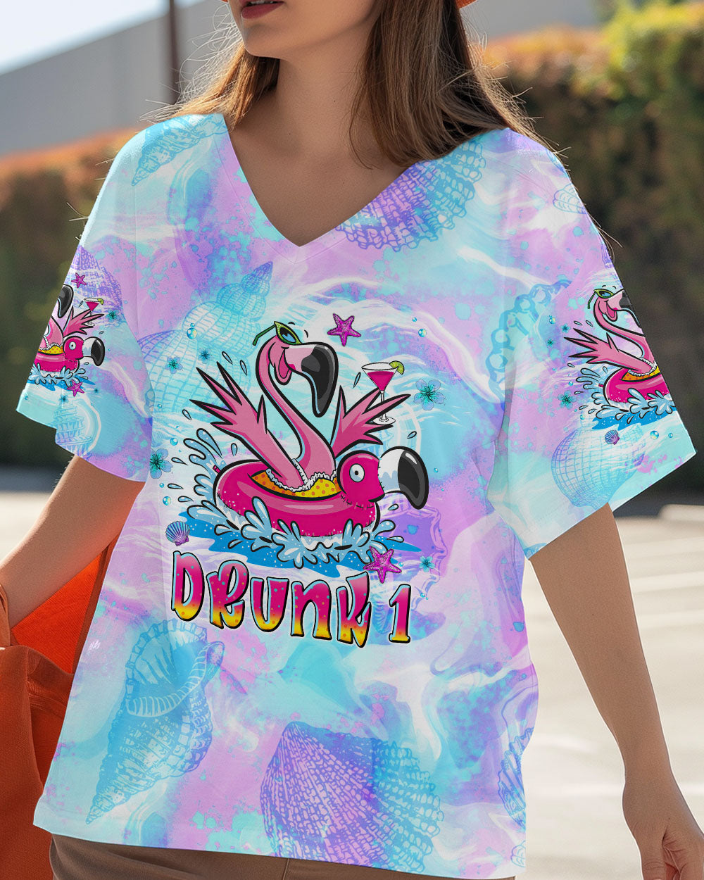BLISSCORNERS IF LOST OR DRUNK FLAMINGO ALL OVER PRINT