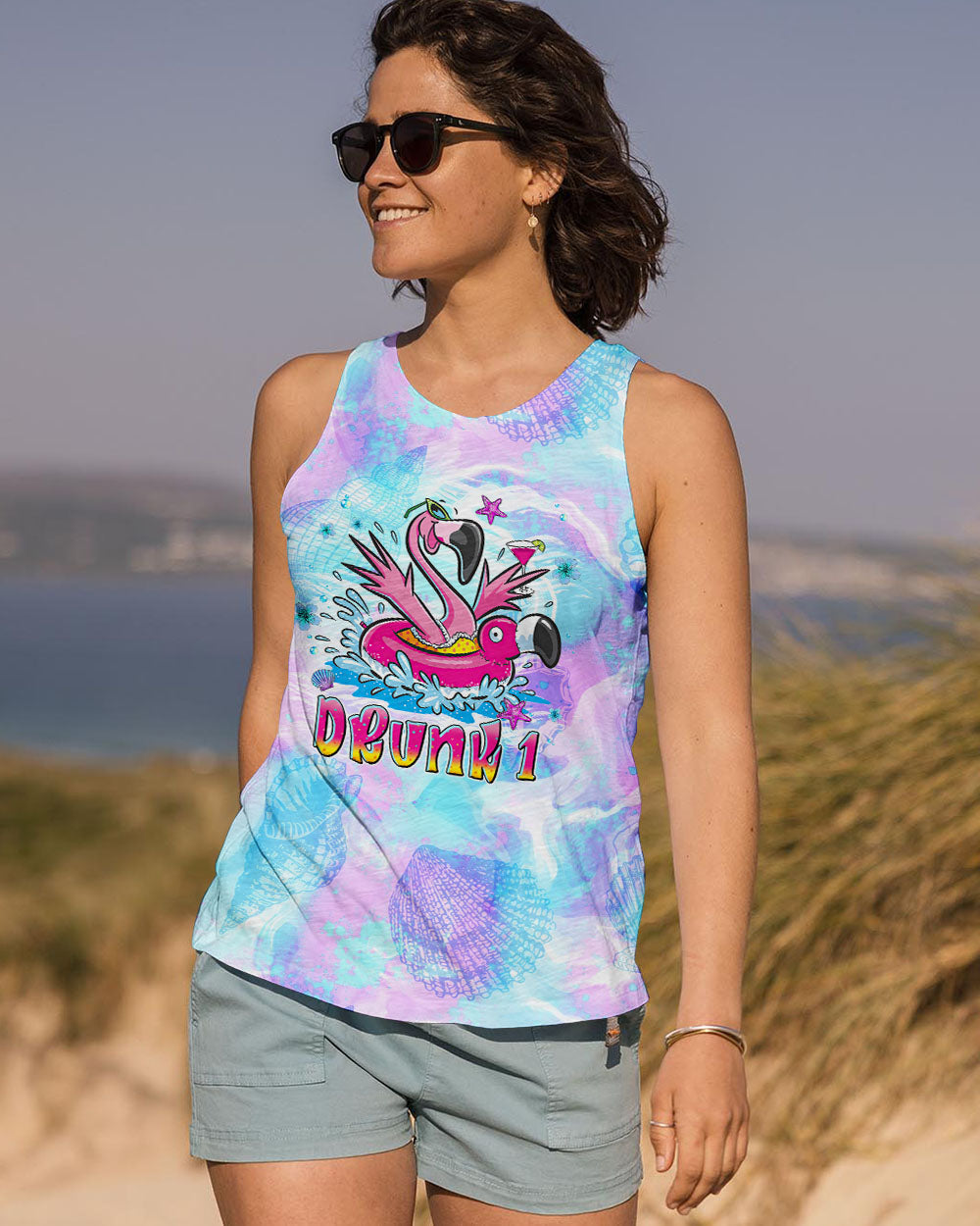 BLISSCORNERS IF LOST OR DRUNK FLAMINGO ALL OVER PRINT