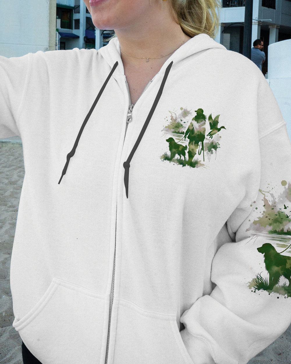 BLISSCORNERS JUST A GIRL WHO LOVES HUNTING ALL OVER PRINT