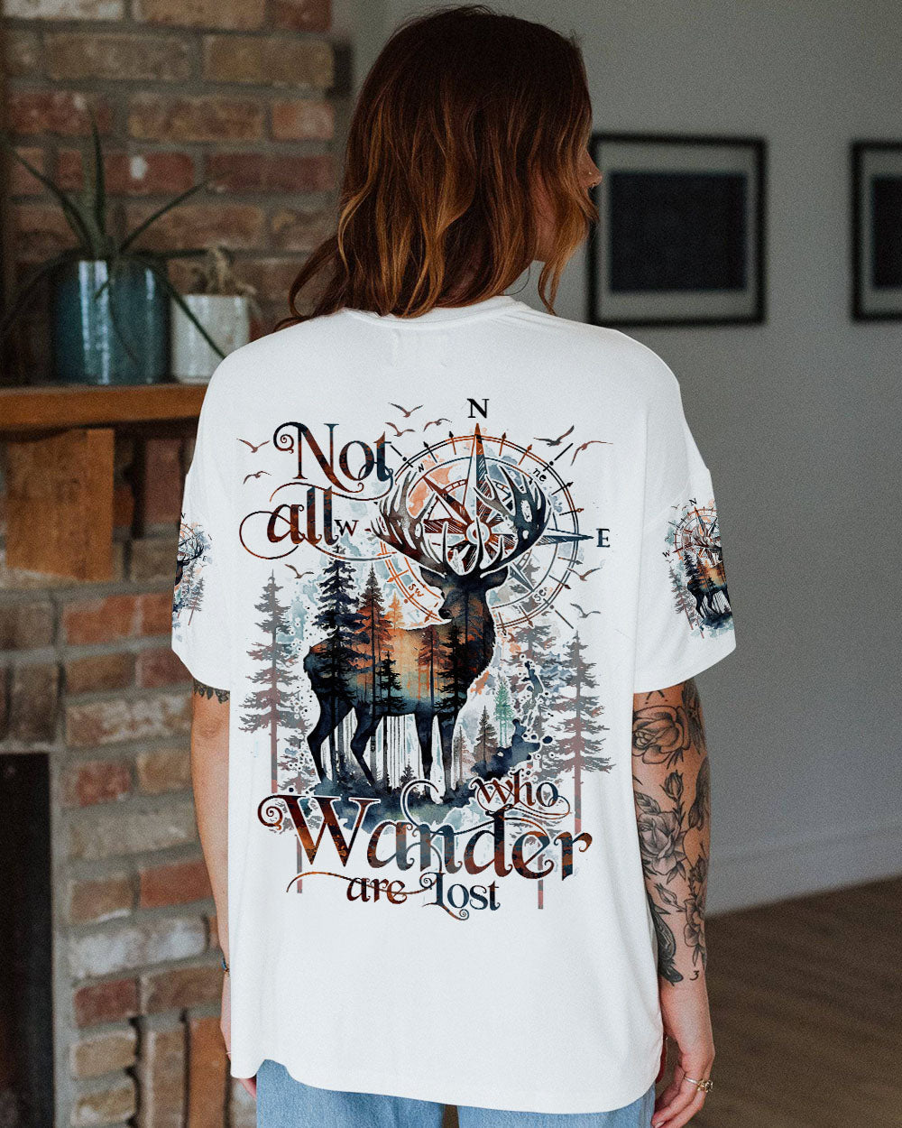 BLISSCORNERS NOT ALL WHO WANDER ARE LOST ALL OVER PRINT