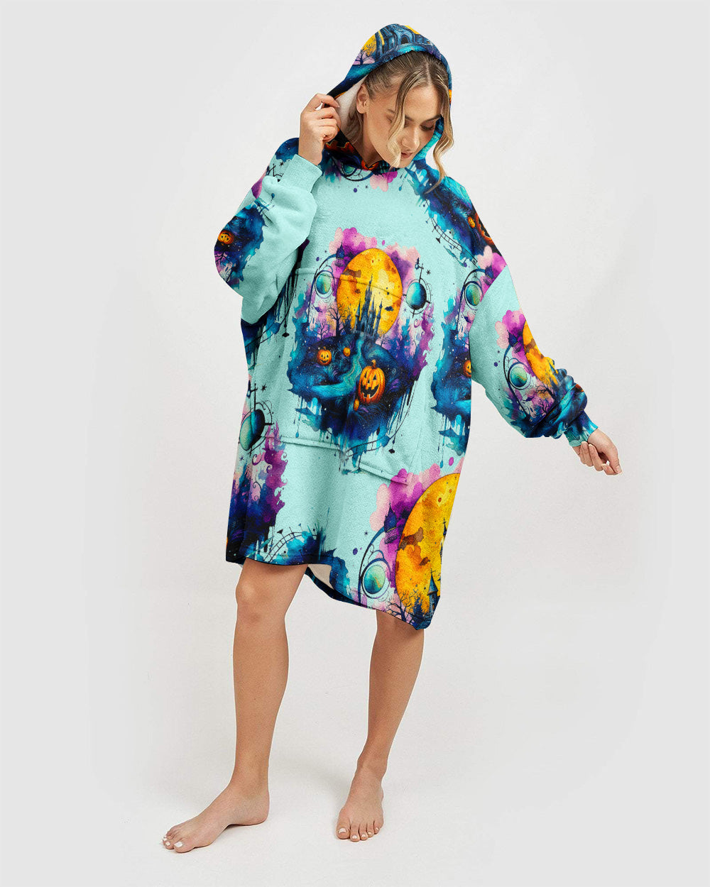 BLISSCORNERS NOT ALL WHO WANDER ARE LOST HALLOWEEN SHERPA BLANKET