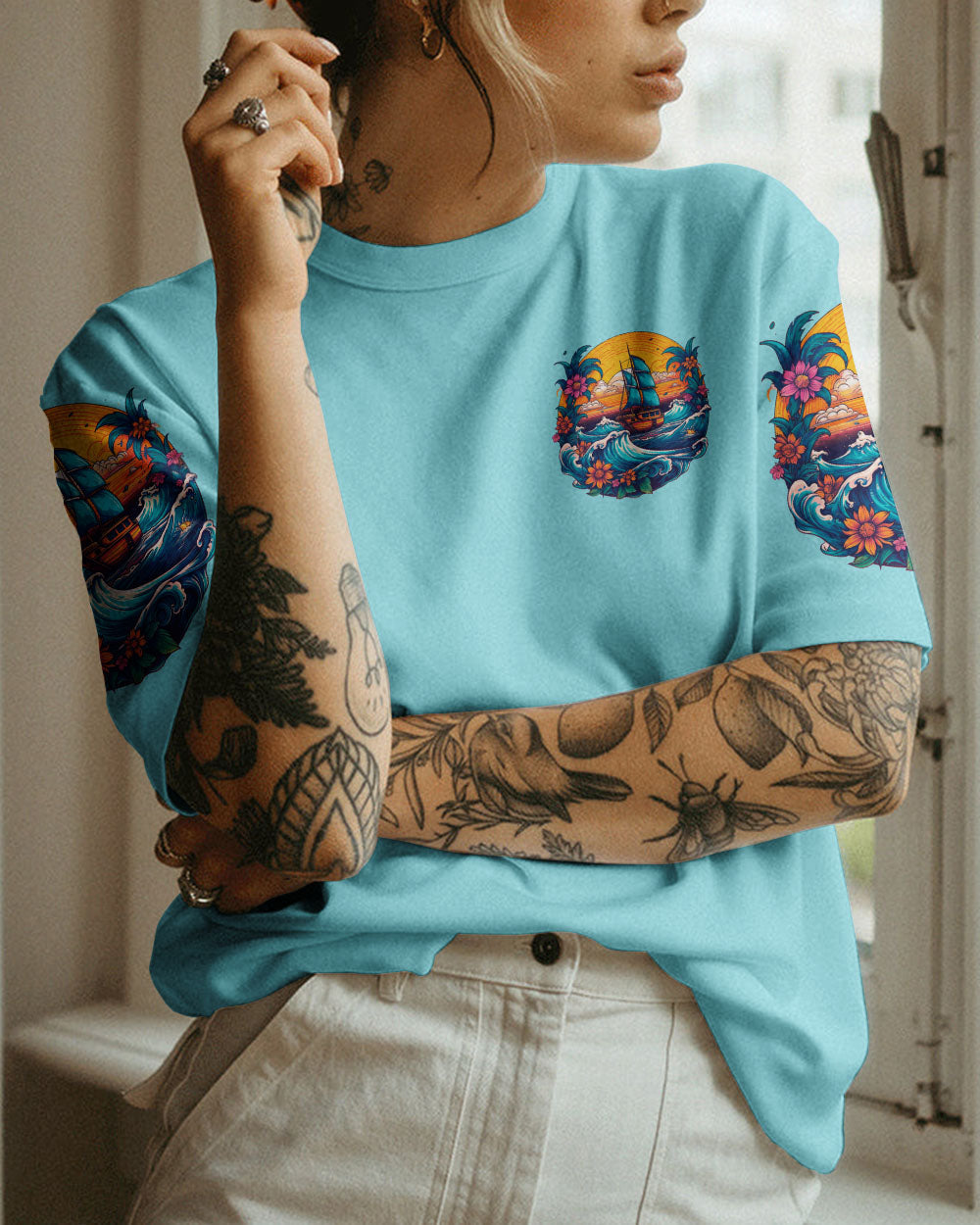 BLISSCORNERS A SMOOTH SEA NEVER MADE A SKILLED SAILOR ALL OVER PRINT